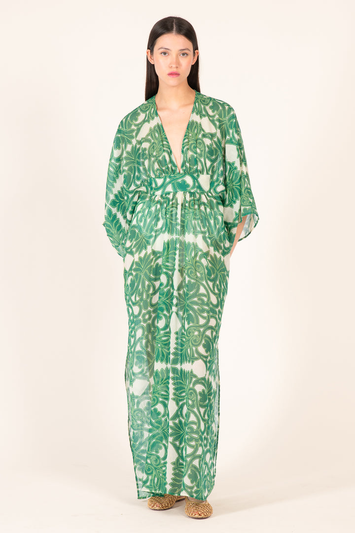 Kaftan Sol - Green Mantra - Poupette St Barth