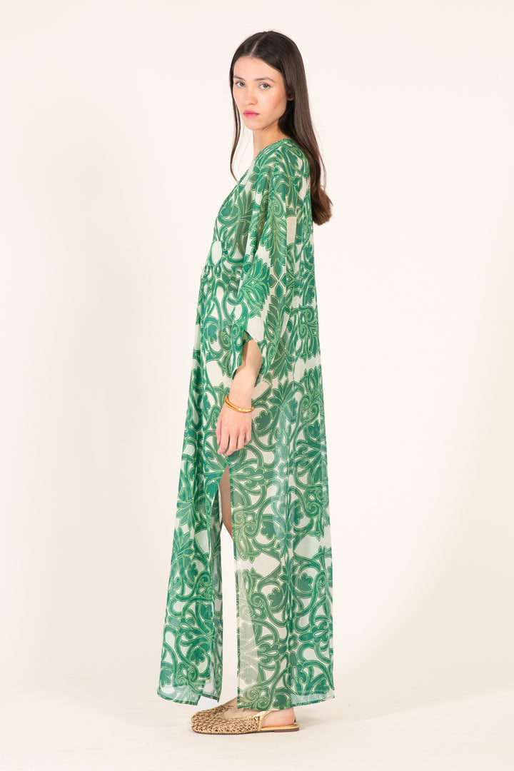Kaftan Sol - Green Mantra - Poupette St Barth