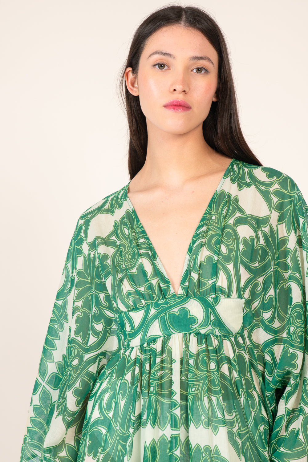 Kaftan Sol - Green Mantra - Poupette St Barth