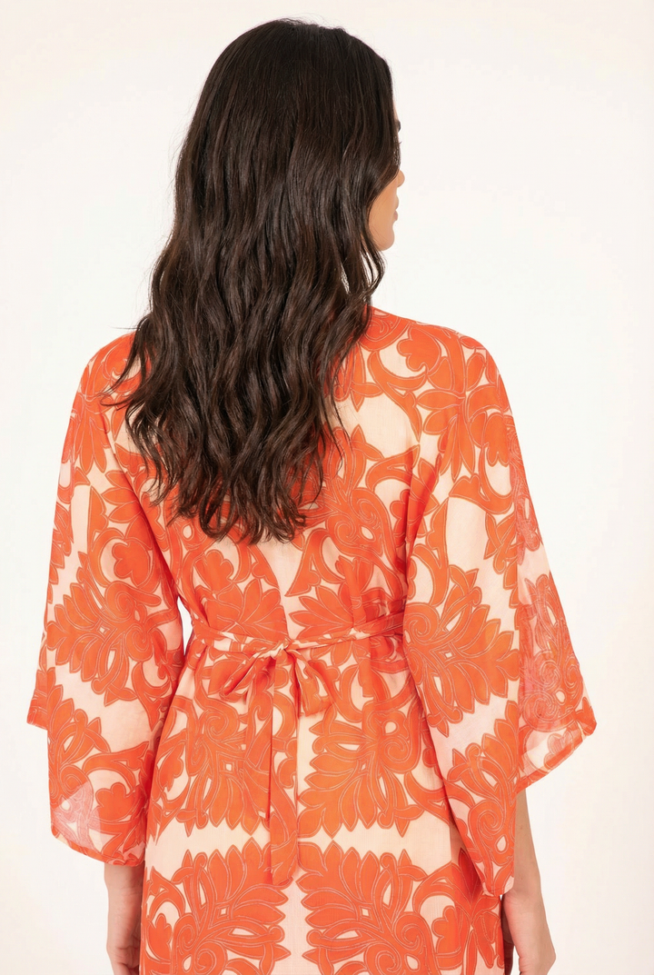 Kaftan Sol - Orange Mantra - Poupette St Barth