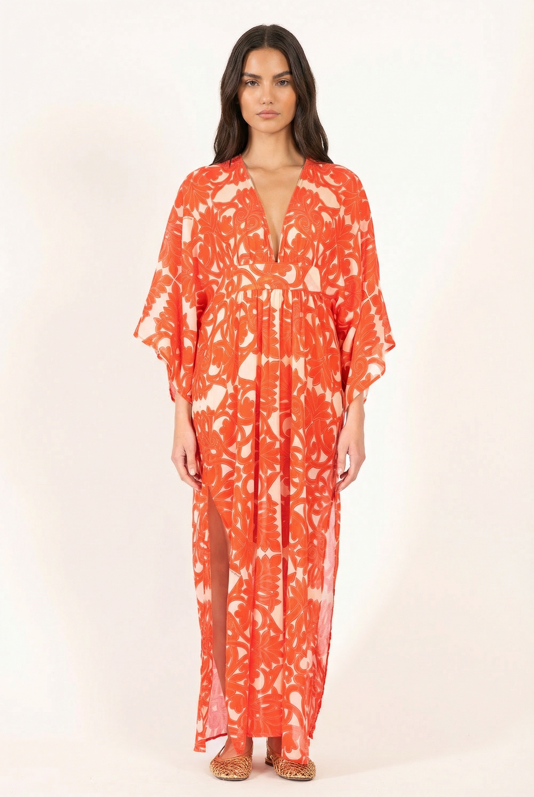 Kaftan Sol - Orange Mantra - Poupette St Barth