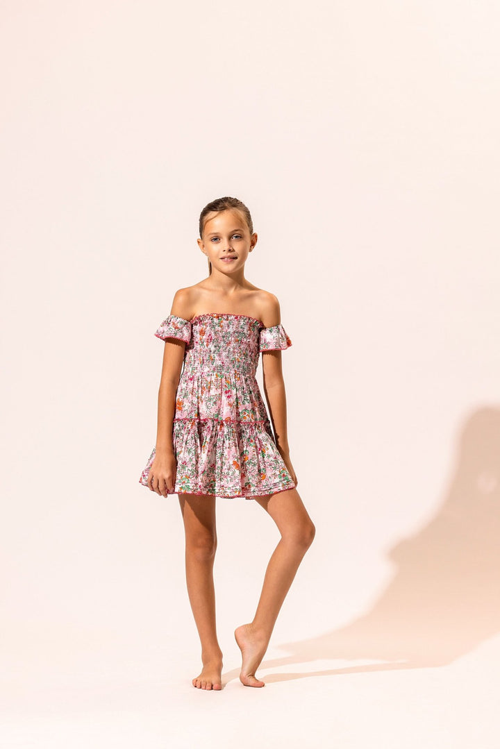 Robe Courte Enfant Aurora - Pink Sweet Liberty