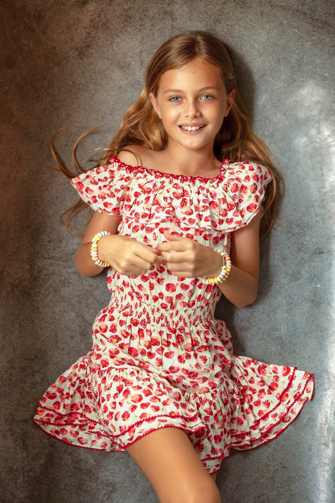 Mini Dress Bella - White Red Alamy | Summer Collection | Poupette St Barth Mini Dress Bella - White Red Alamy | Summer Collection | Poupette St Barth