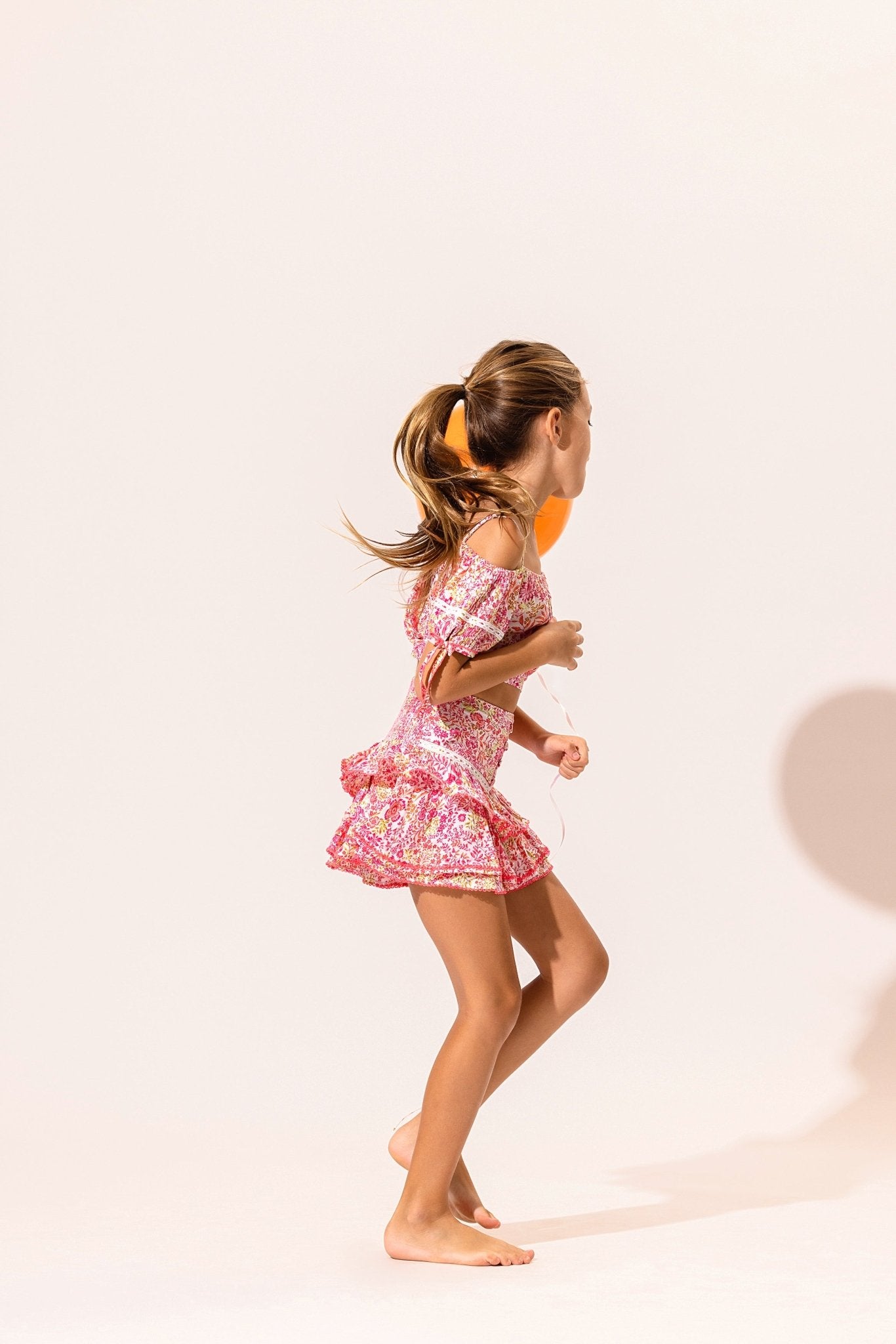 Kids Top Bonny - White Pink Nature | Poupette St Barth