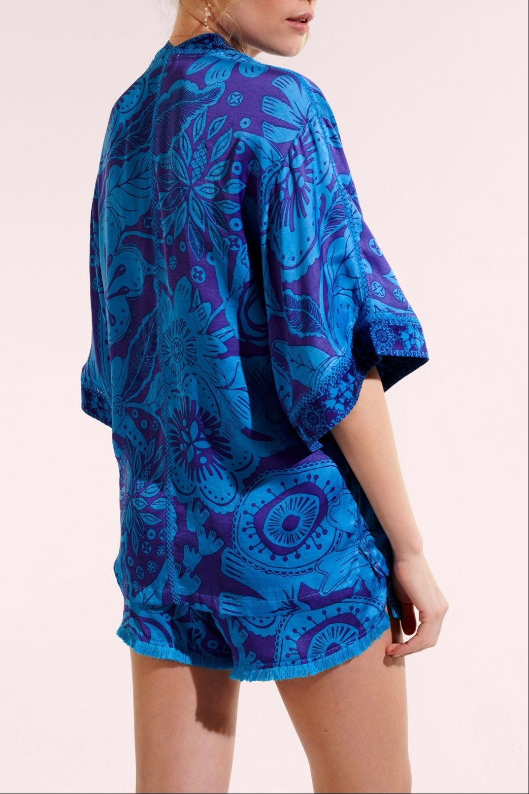Kimono Bel - Blue Gauguin | Resort Collection | Poupette St Barth