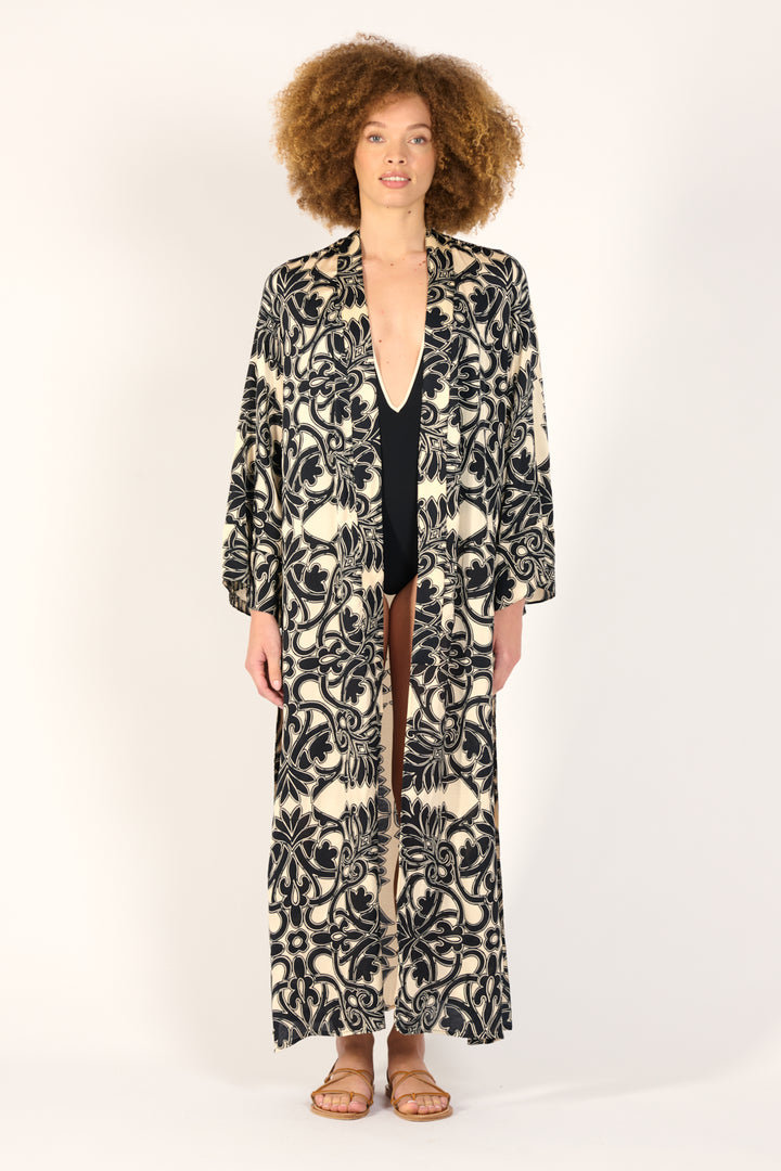 Kimono Lea - Black Mantra - Poupette St Barth