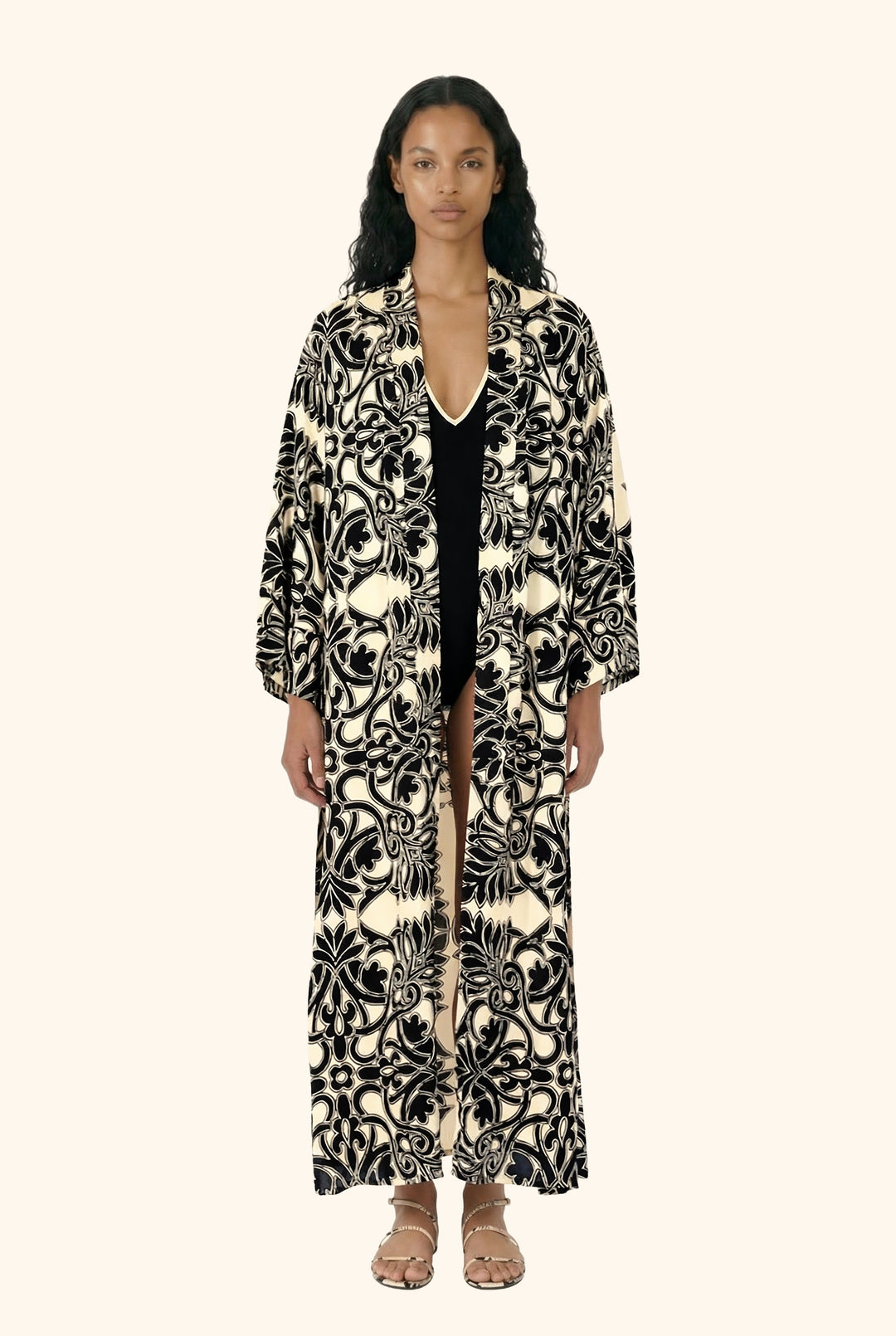 Kimono Lea - Black Mantra - Poupette St Barth