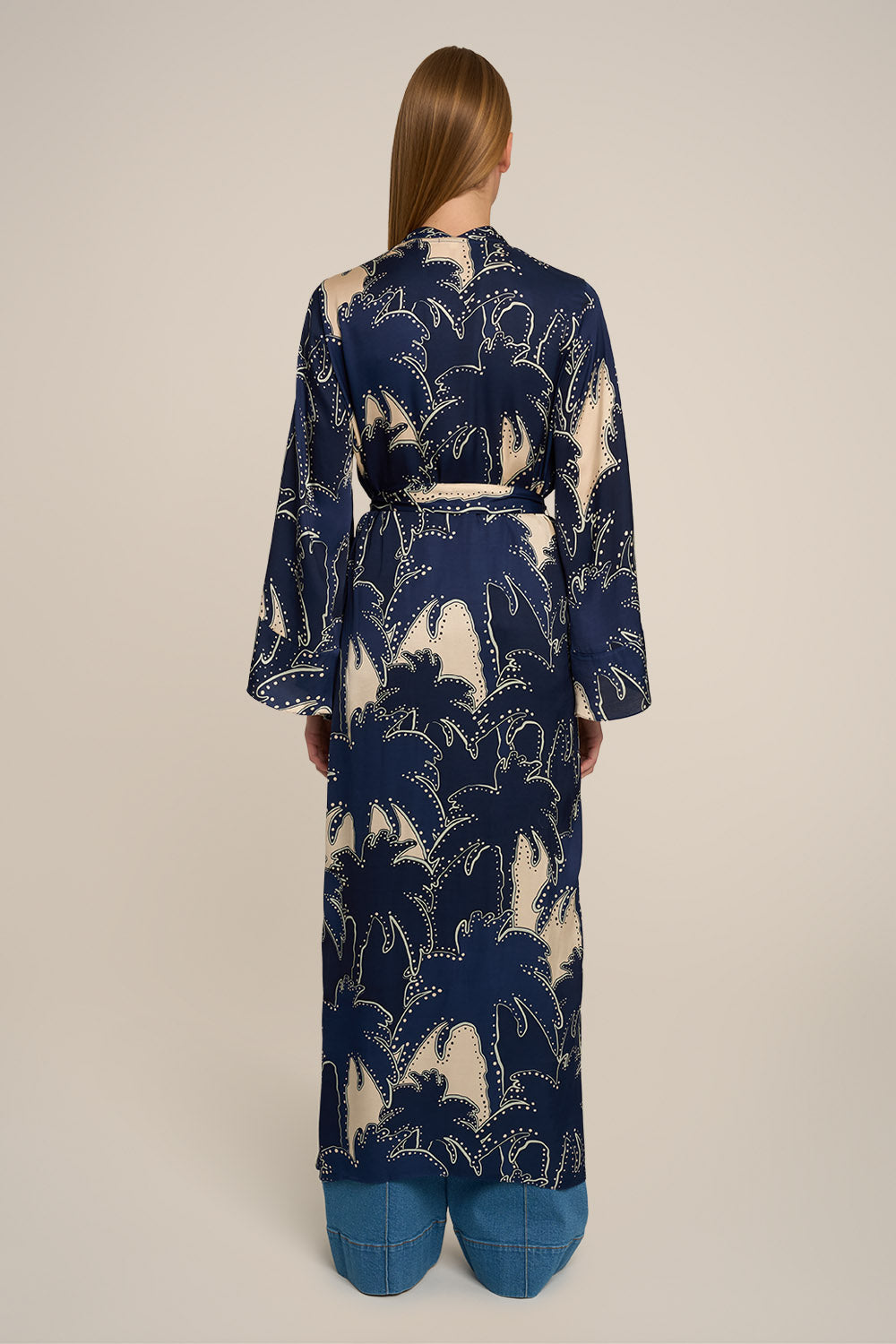Kimono Lea - Navy Palmae