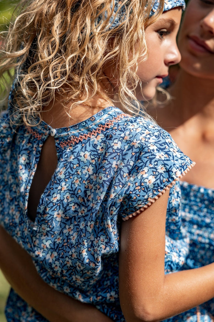 Combinaison Courte Enfant Anaik - Blue Paquerette