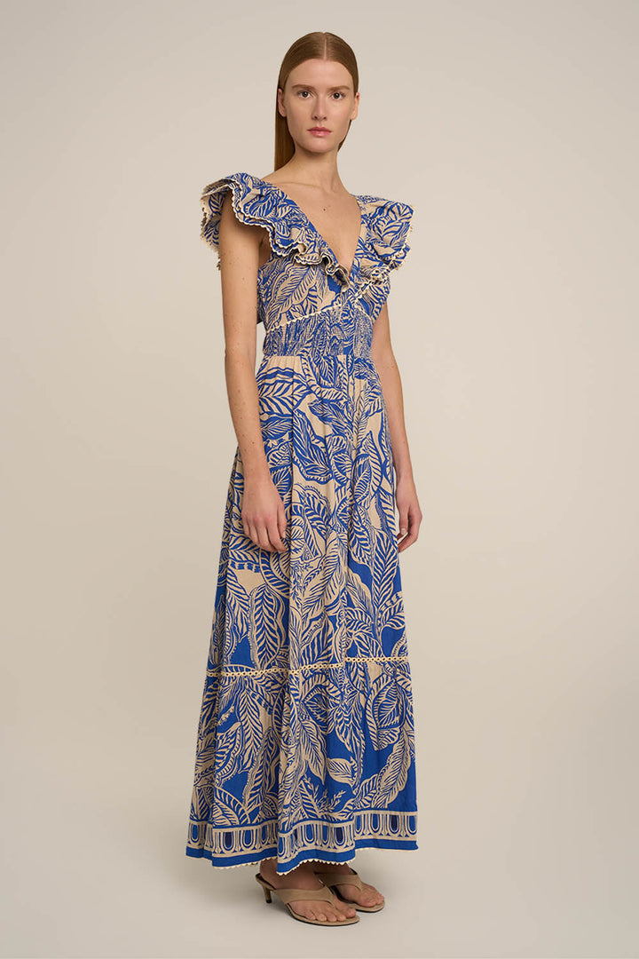 Long Dress Antea - Blue Delia