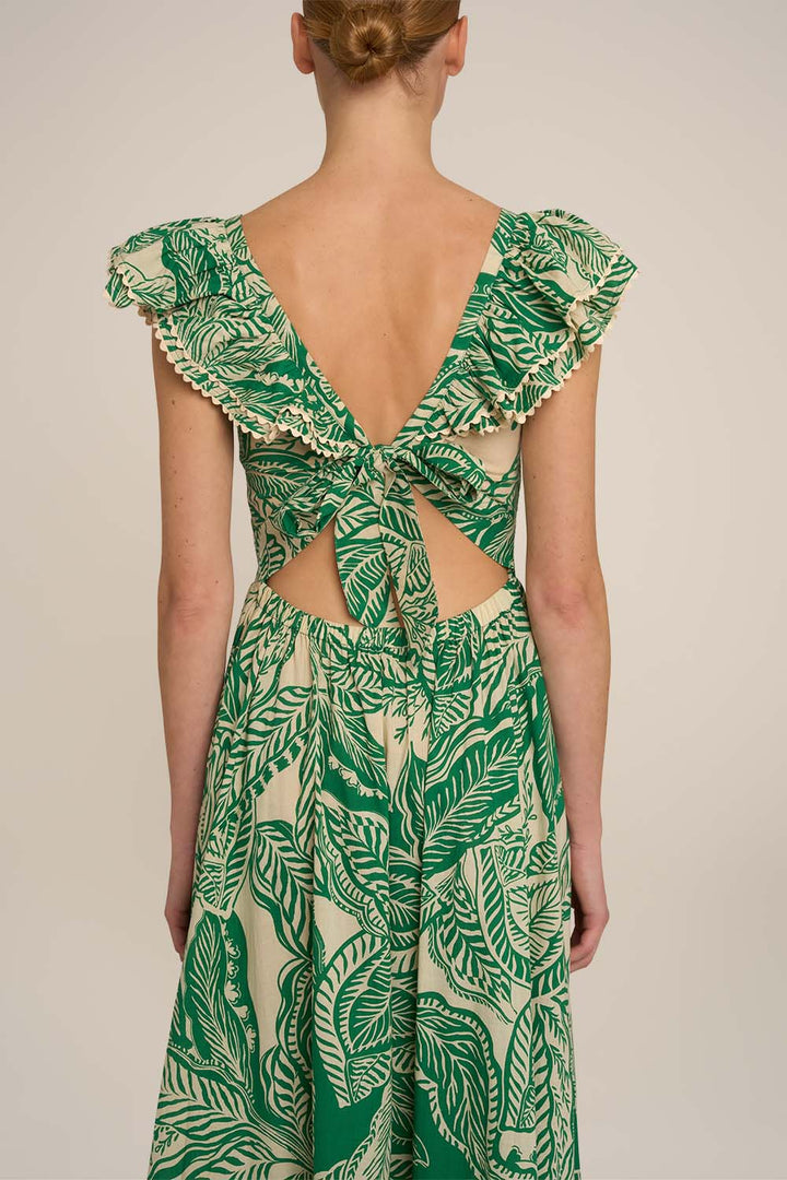 Long Dress Antea - Green Delia