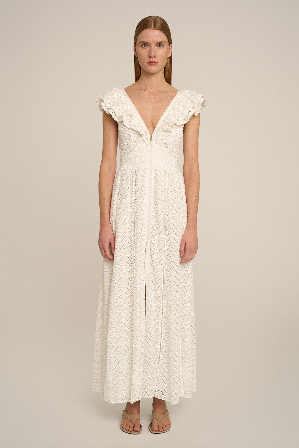Robe Longue Antea - Natural White