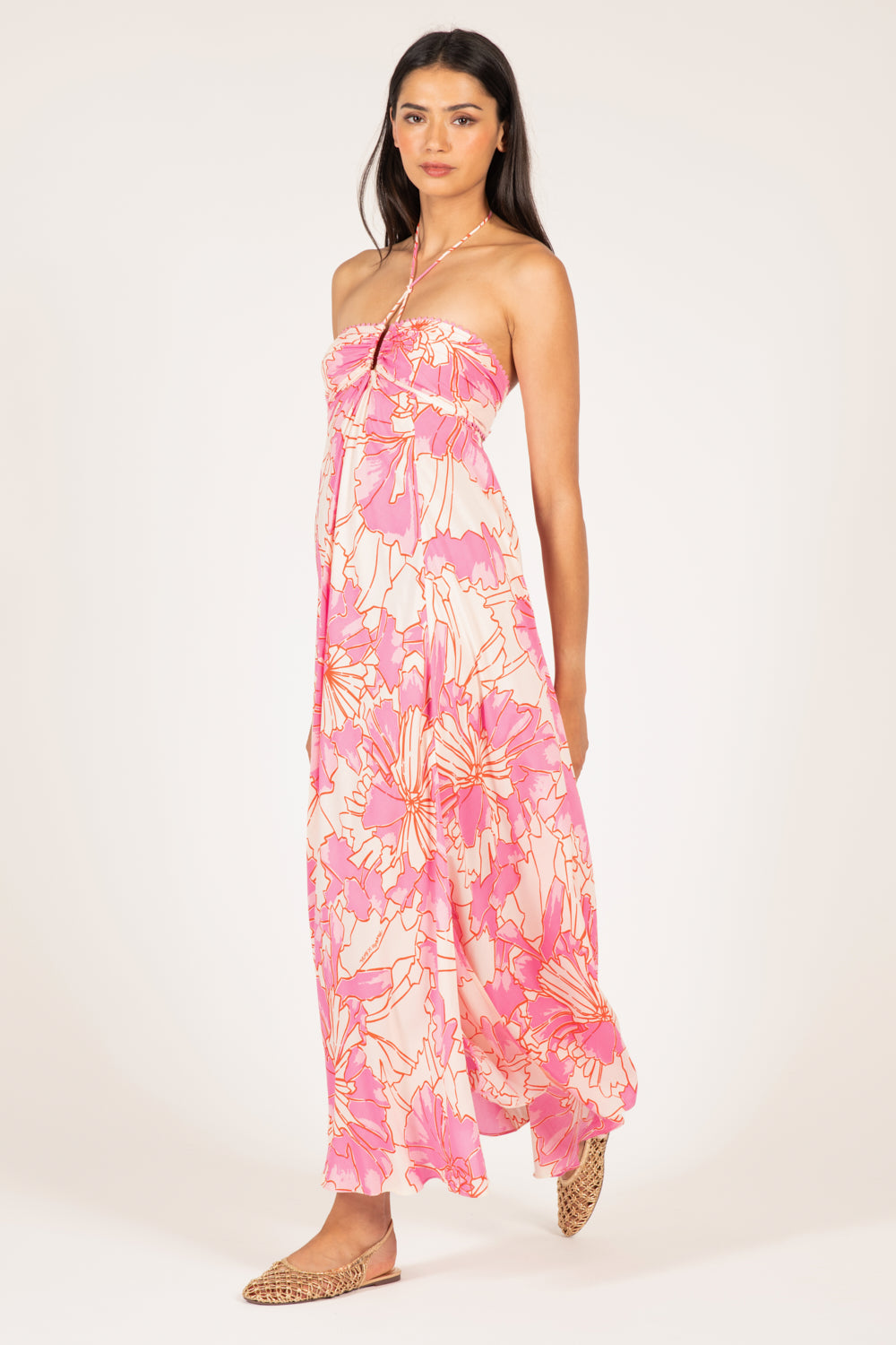Long Dress Carla - Pink Petal - Poupette St Barth