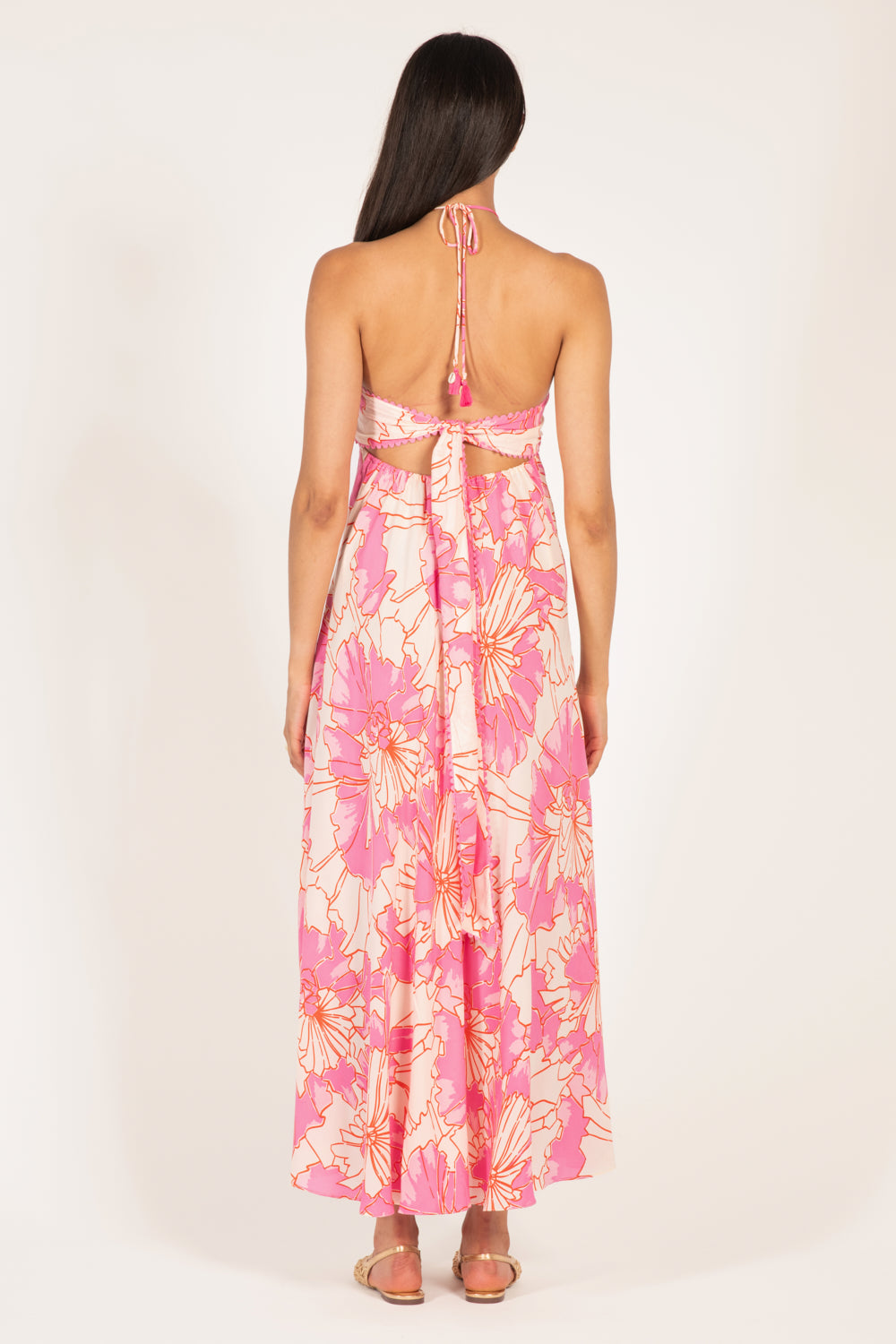 Long Dress Carla - Pink Petal - Poupette St Barth