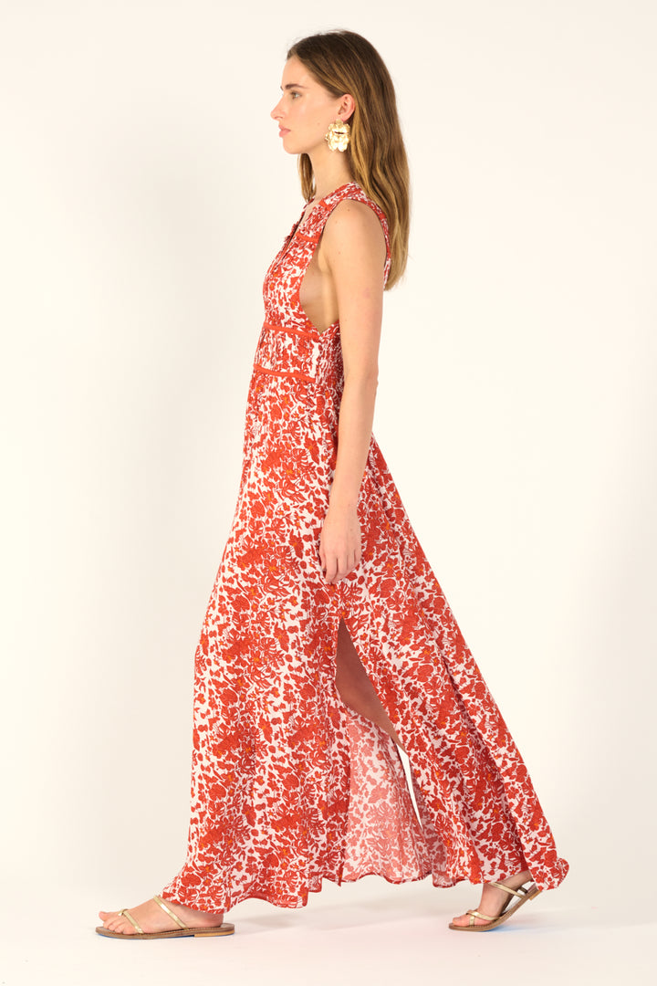 Long Dress Chiara - Paprika Aquaflora