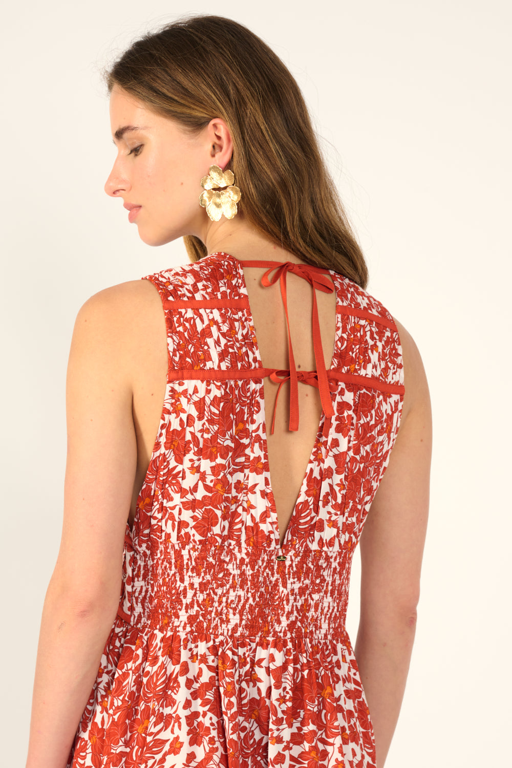 Long Dress Chiara - Paprika Aquaflora