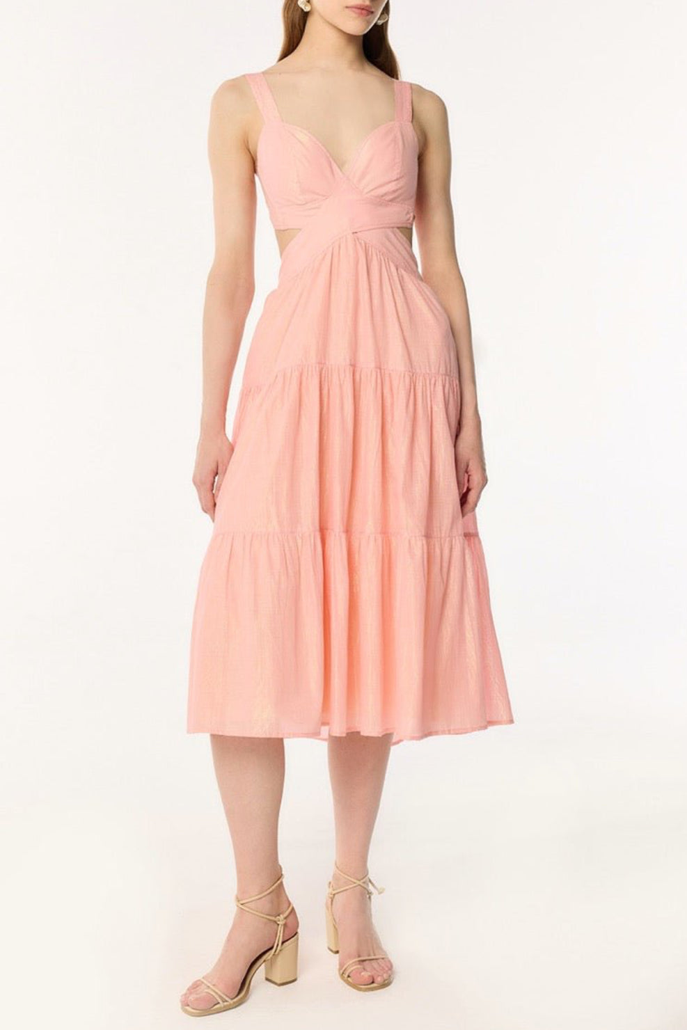 poupette st barth midi dress Collina printed cotton midi dress in brown - Poupette St Barth