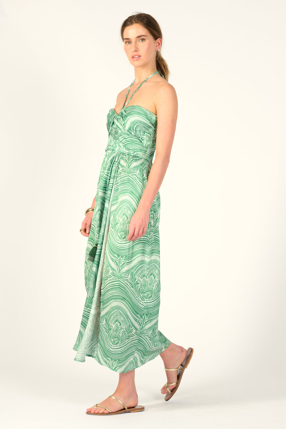 Long Dress Collina - Sage Moryana - Poupette St Barth