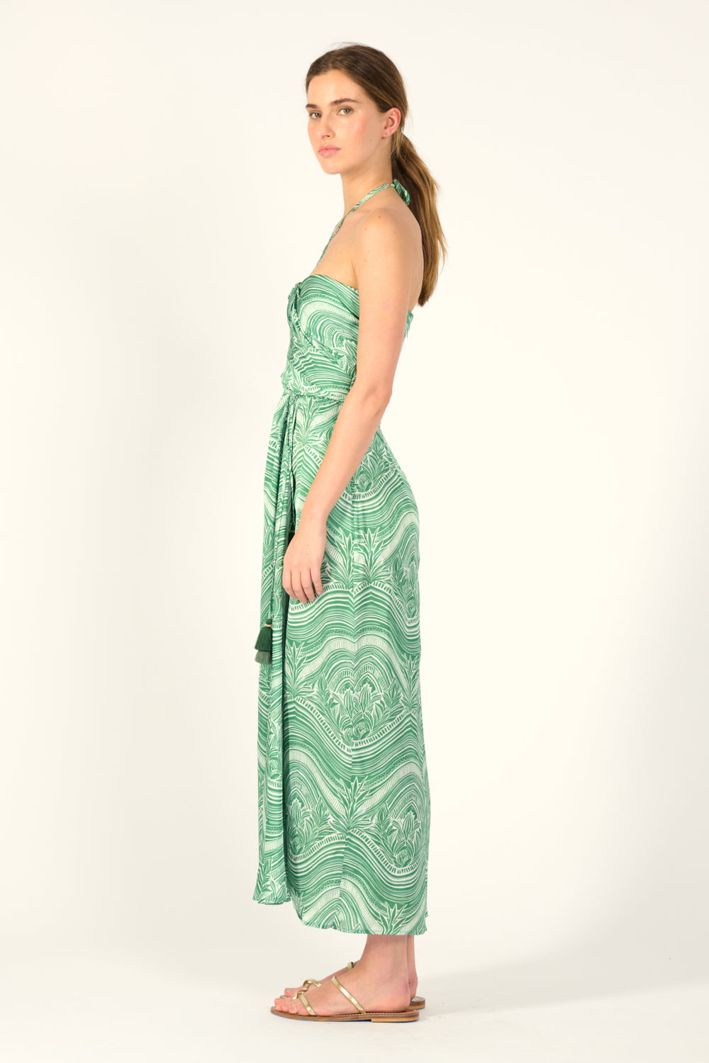Long Dress Collina - Sage Moryana - Poupette St Barth