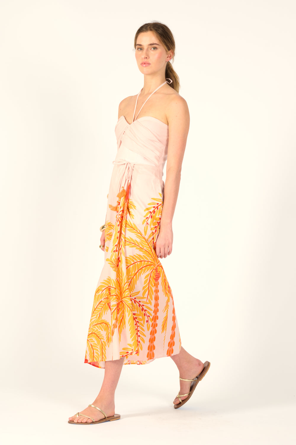Robe Longue Collina - Yellow Palmrott