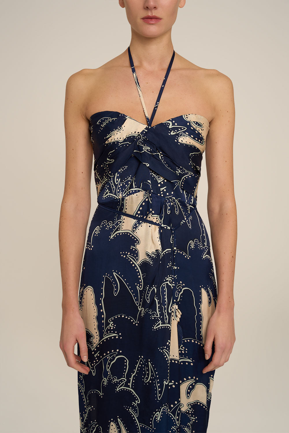 Robe Longue Collina - Navy Palmae