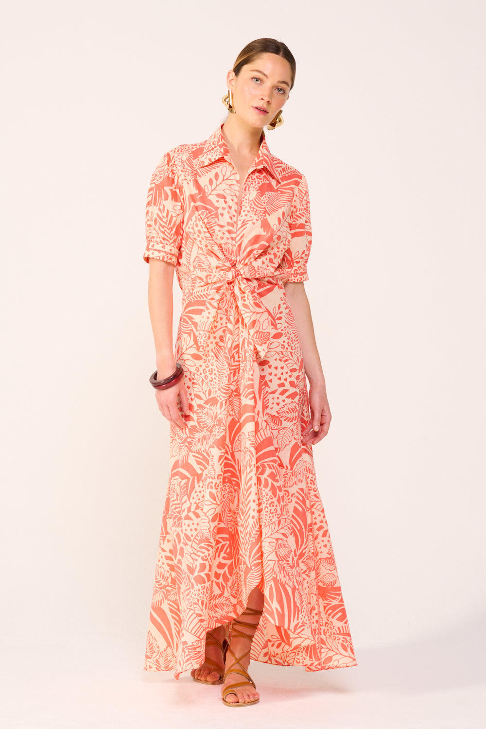 Long Dress Eren - Orange Toucan - Poupette St Barth