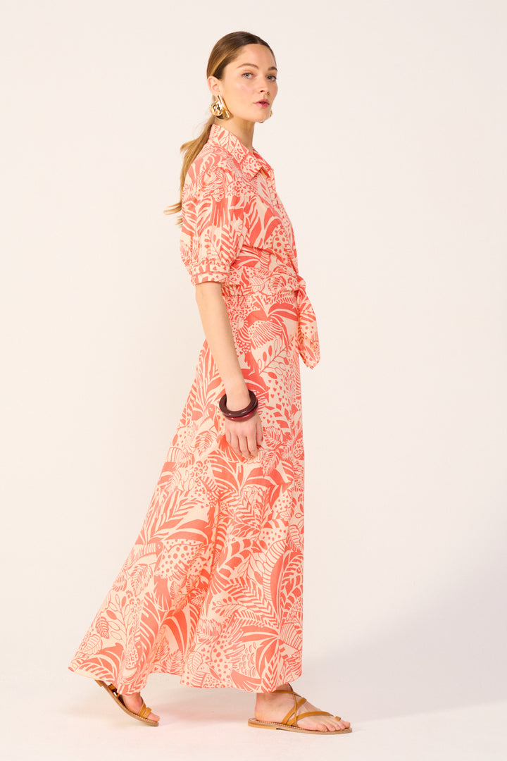 Long Dress Eren - Orange Toucan - Poupette St Barth