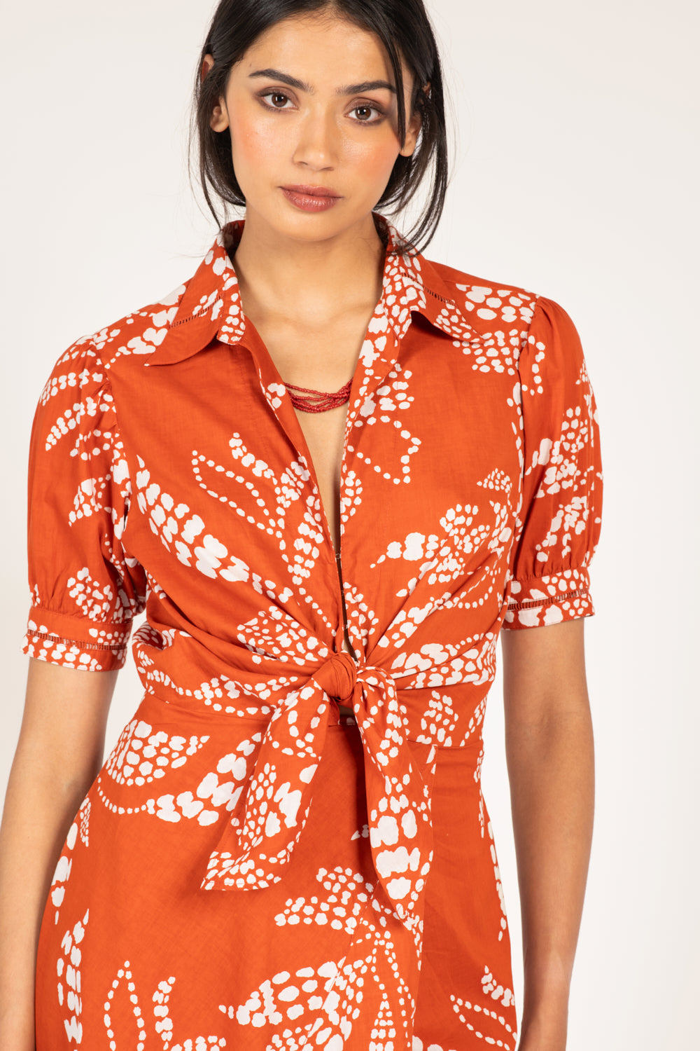 Long Dress Eren - Paprika Austral - Poupette St Barth