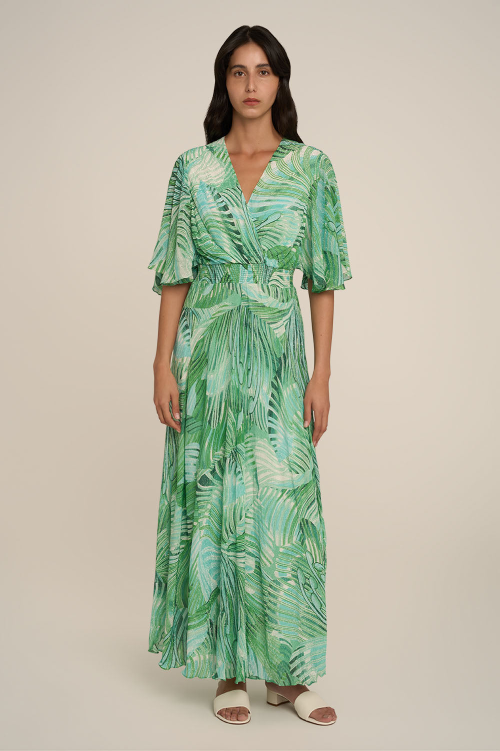 Robe Longue Grace - Green Althea