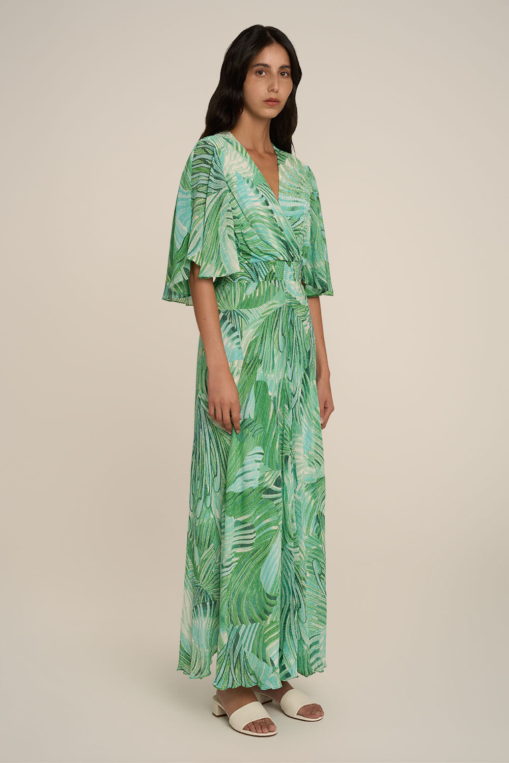 Robe Longue Grace - Green Althea