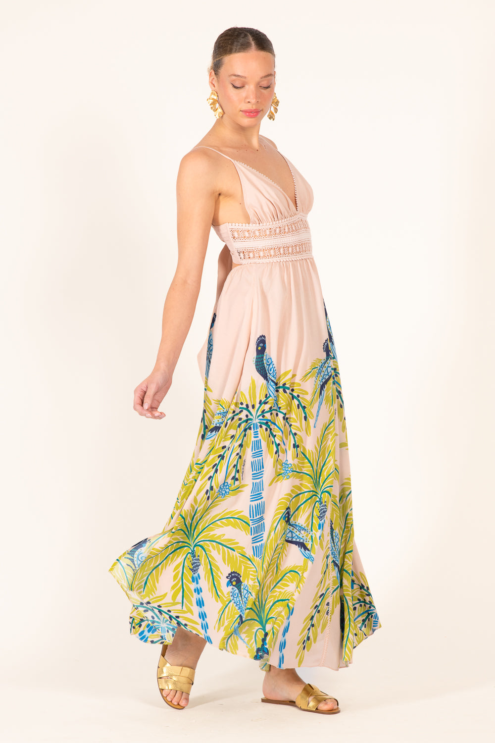 Long Dress Havana - Green Palmrott