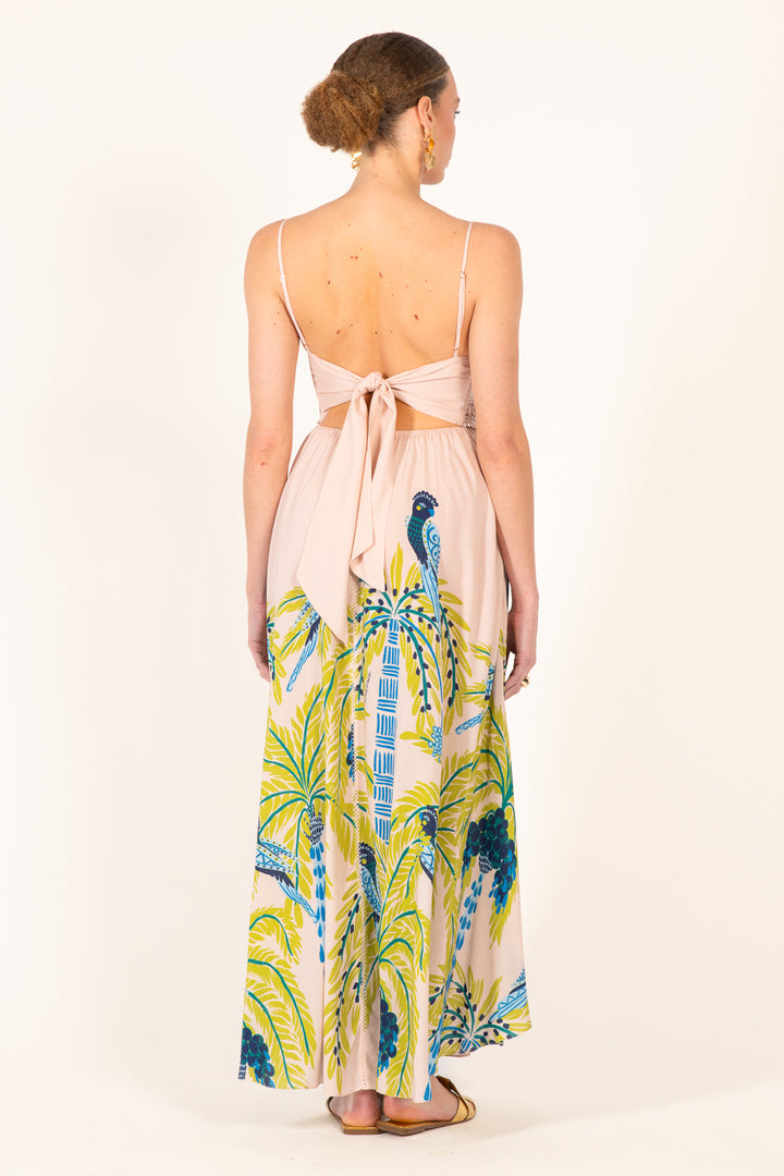 Long Dress Havana - Green Palmrott