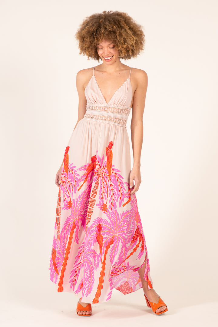 Long Dress Havana - Pink Palmrott