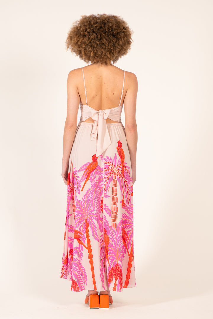 Long Dress Havana - Pink Palmrott