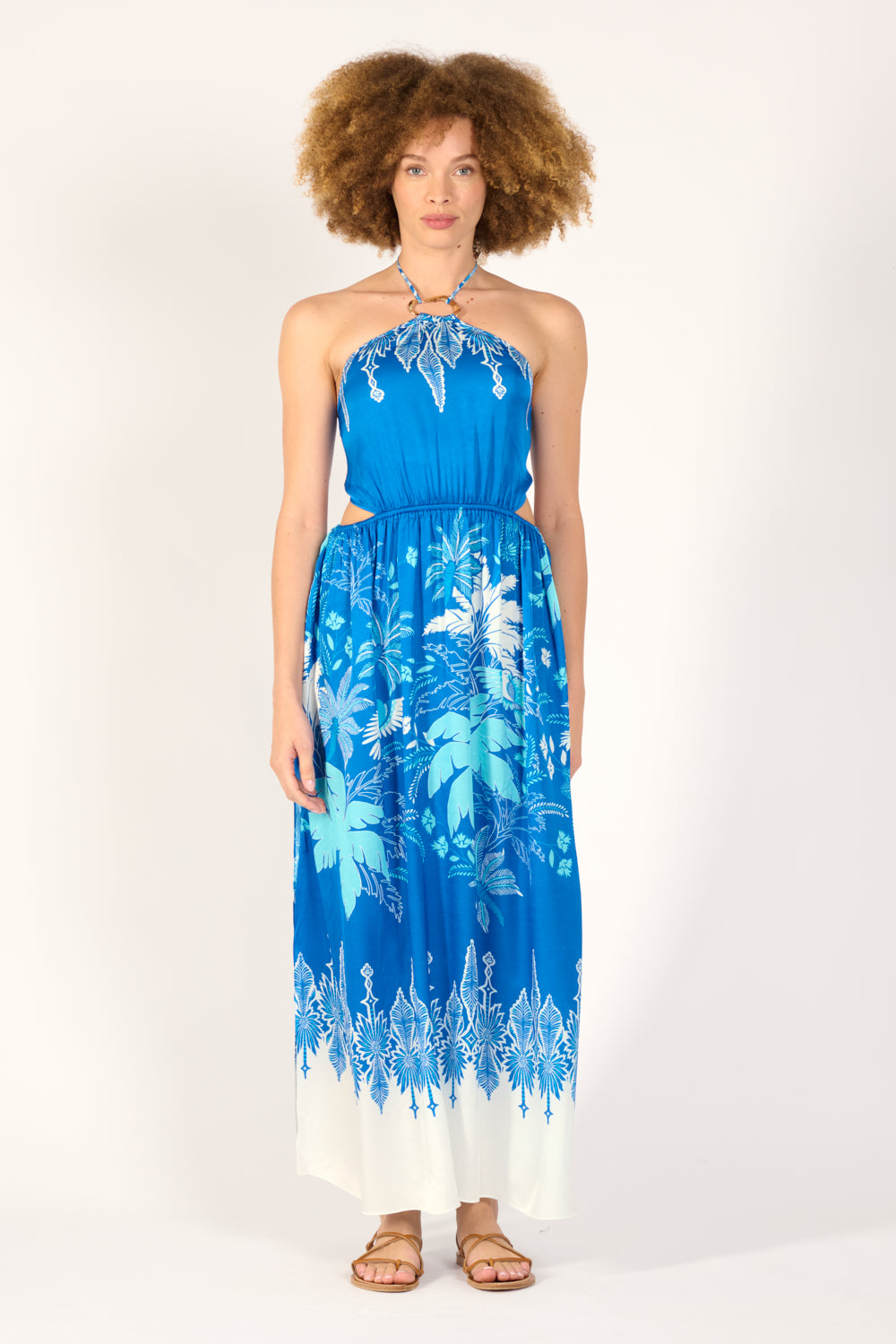 Long Dress Isore - Blue Canopy - Poupette St Barth