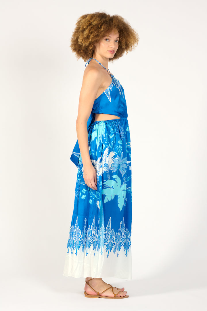 Long Dress Isore - Blue Canopy - Poupette St Barth