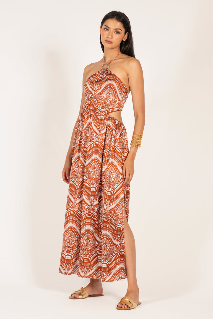 Long Dress Isore - Choco Moryana - Poupette St Barth