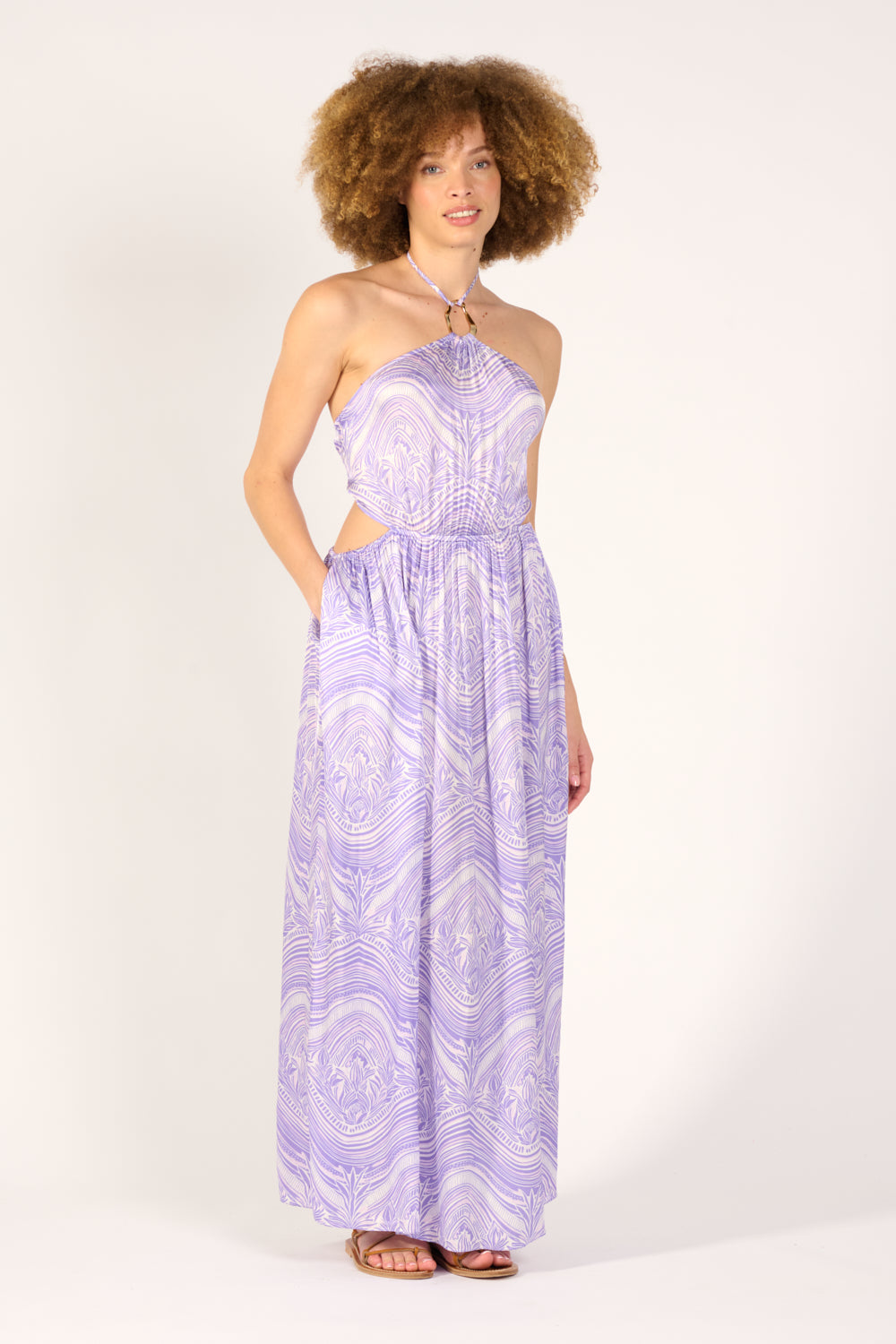 Long Dress Isore - Lilac Moryana - Poupette St Barth