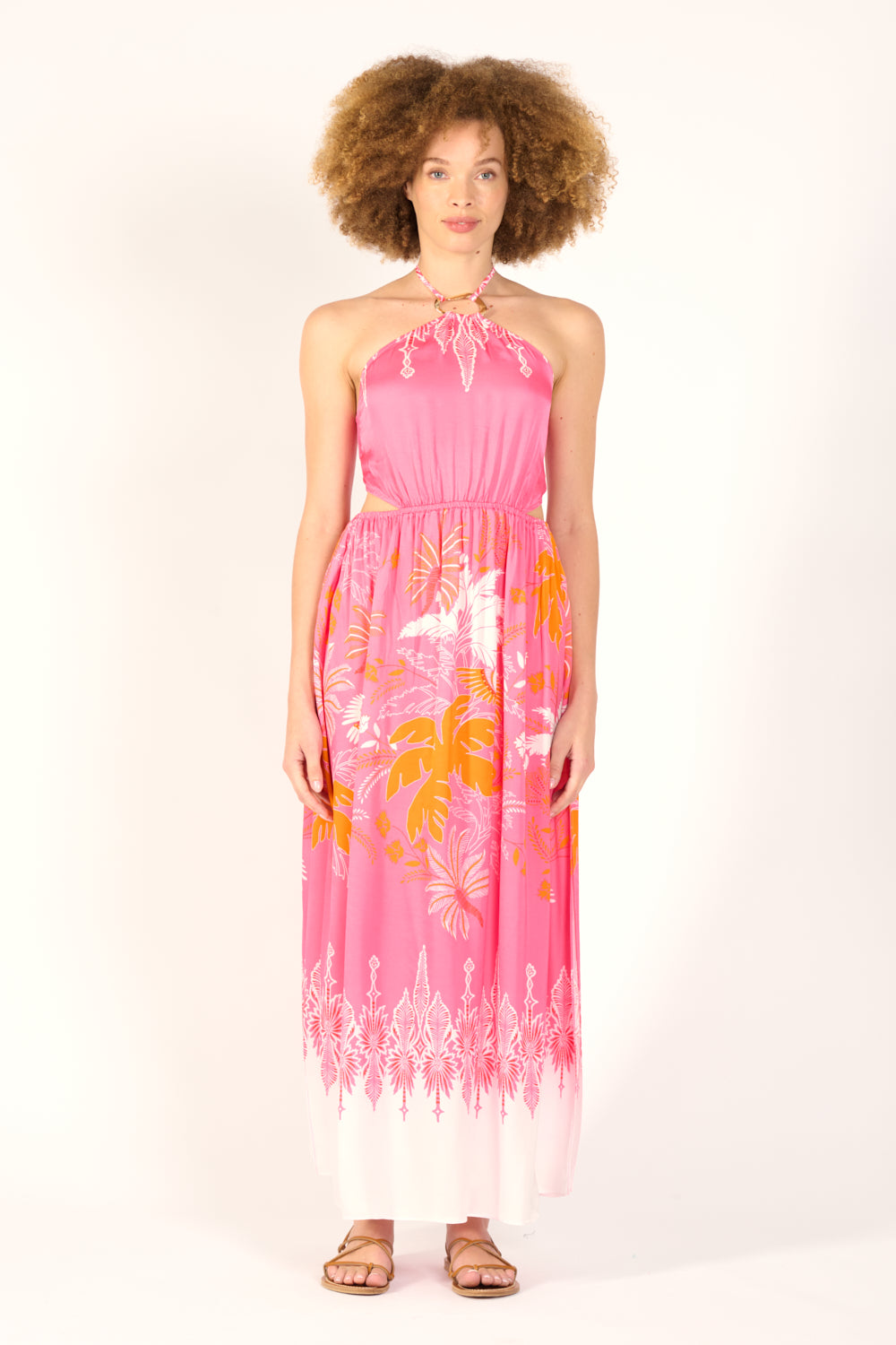 Long Dress Isore - Pink Canopy - Poupette St Barth