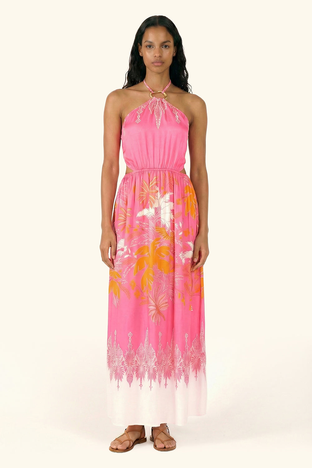 Long Dress Isore - Pink Canopy - Poupette St Barth