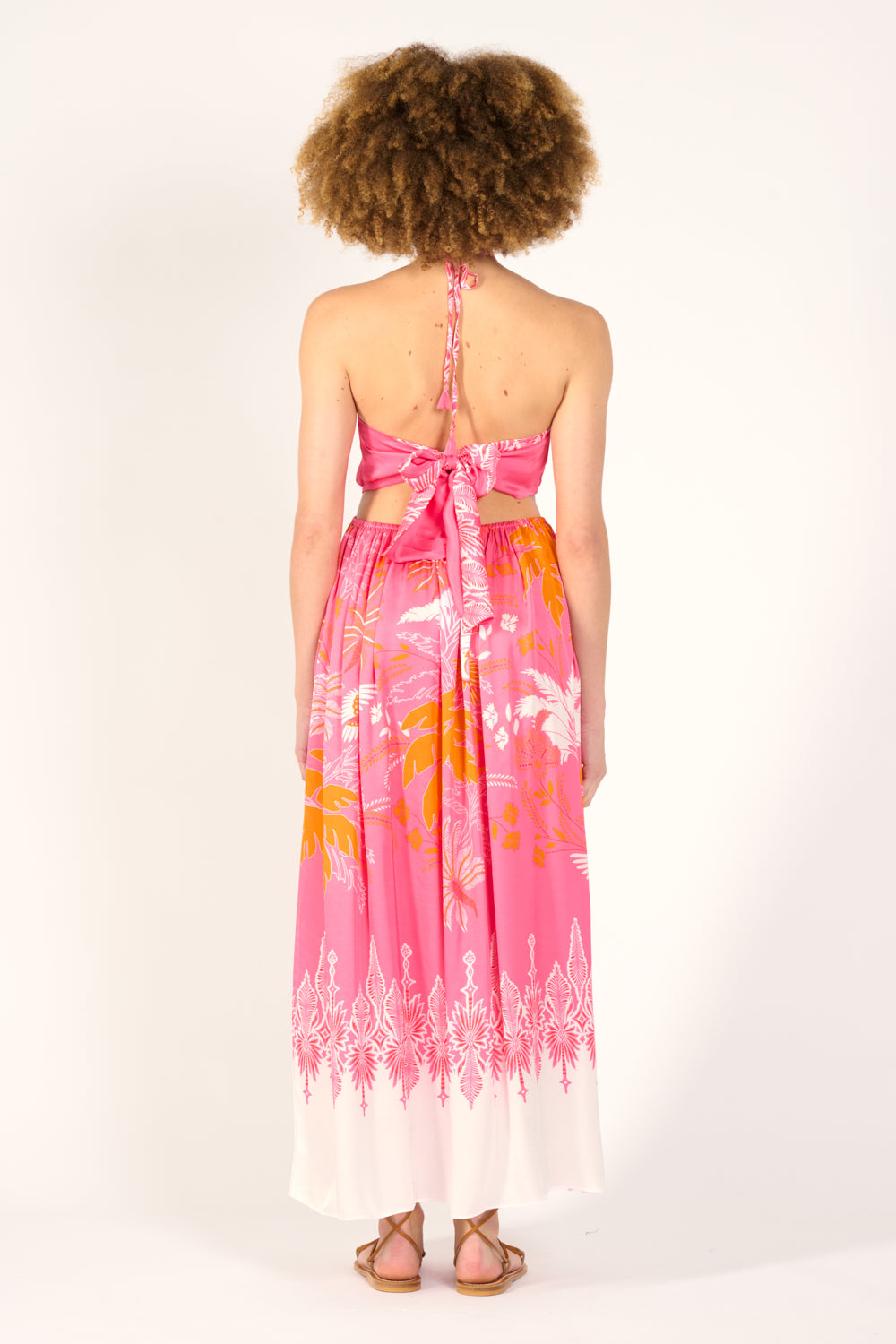 Long Dress Isore - Pink Canopy - Poupette St Barth