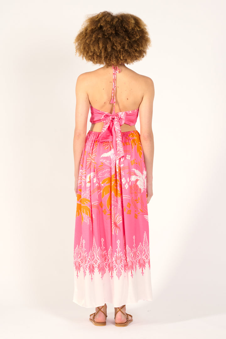 Long Dress Isore - Pink Canopy - Poupette St Barth