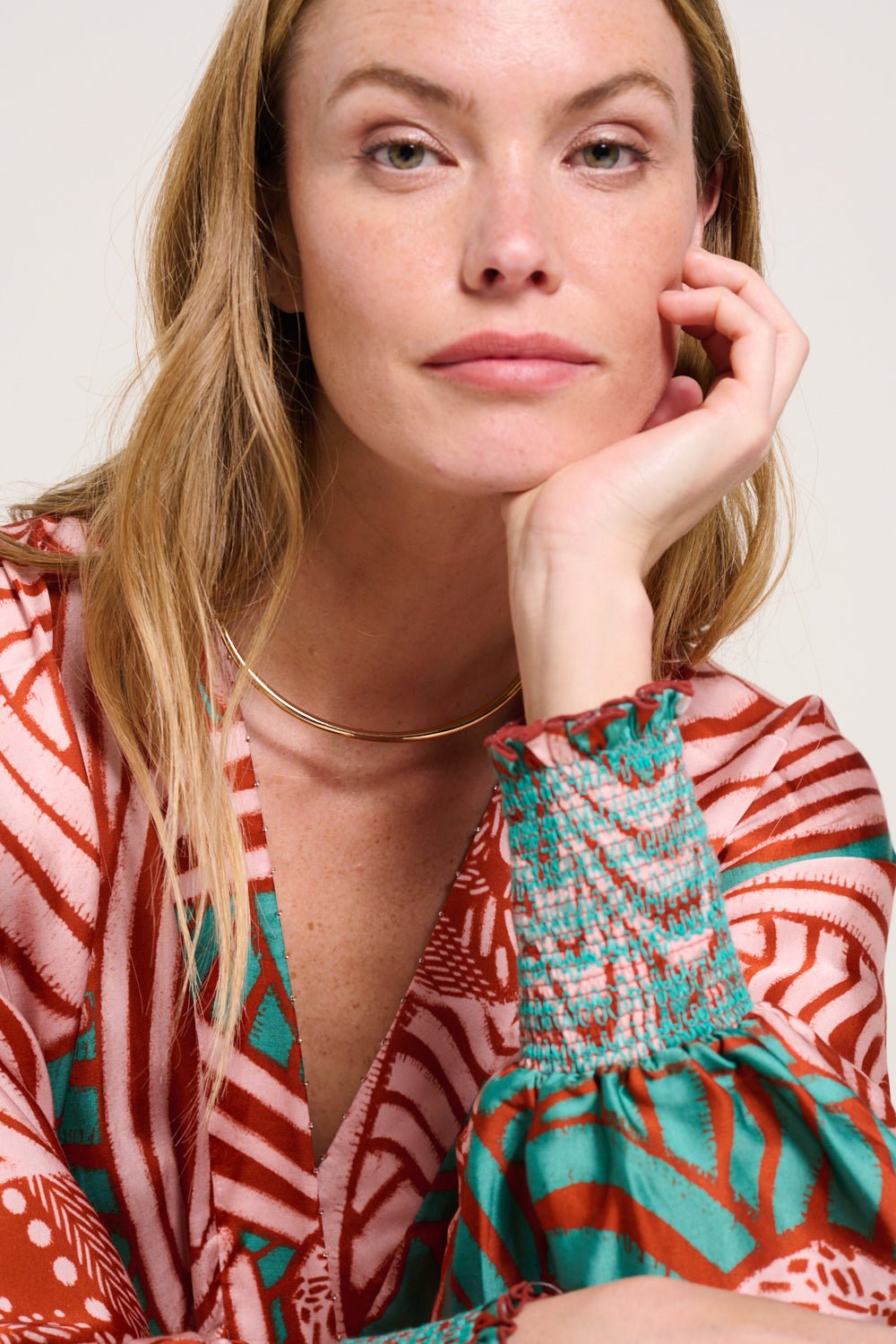 Robe Longue Kristen - Brick Japonism