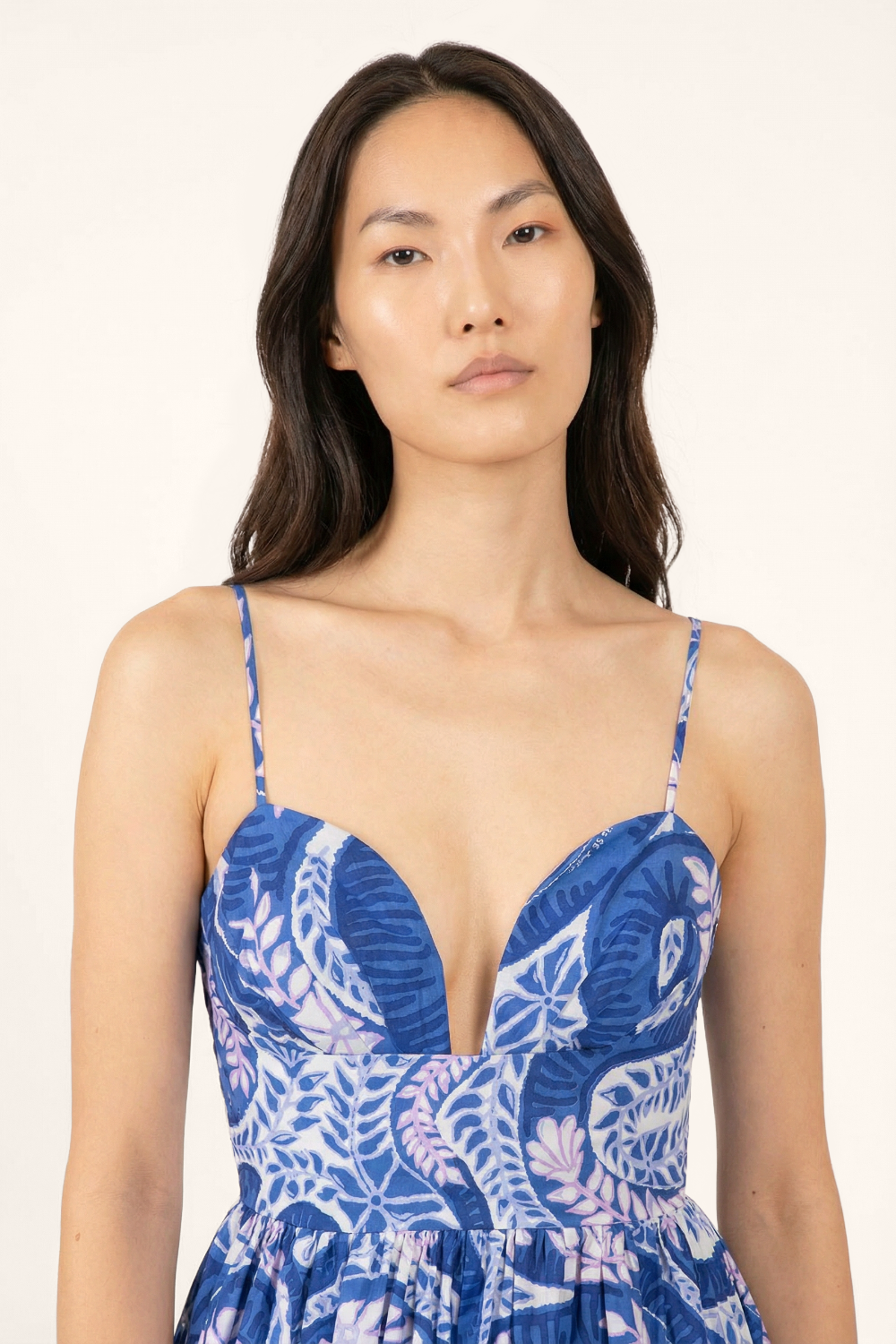 Long Dress Milena - Blue Holy Snake - Poupette St Barth