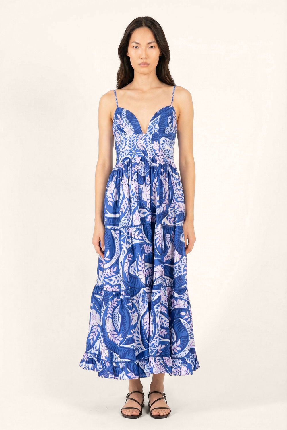 Long Dress Milena - Blue Holy Snake - Poupette St Barth