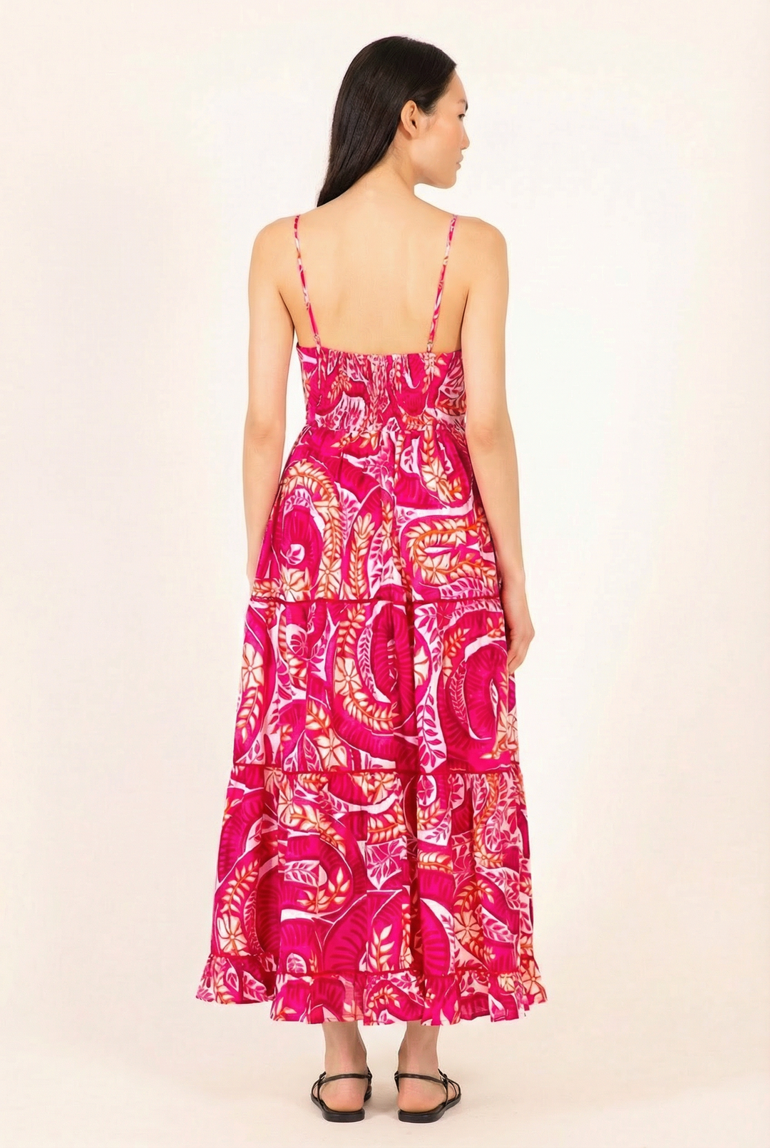 Long Dress Milena - Pink Holy Snake - Poupette St Barth