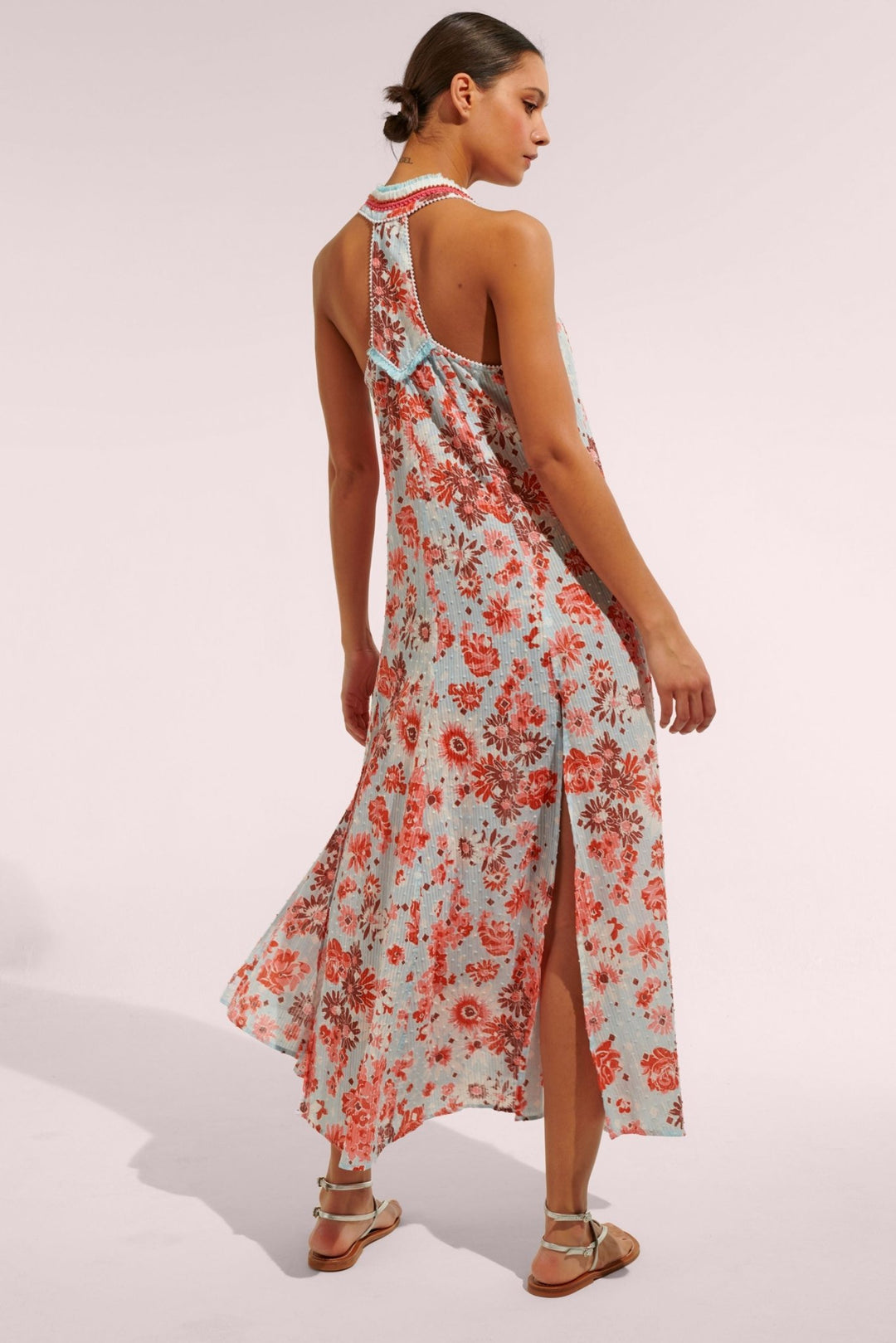 Robe Longue Nava - Blue 90'S