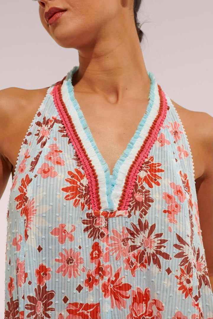 Robe Longue Nava - Blue 90'S