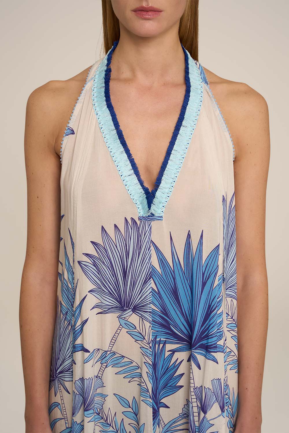 Robe Longue Nava - Blue Preveli Beach