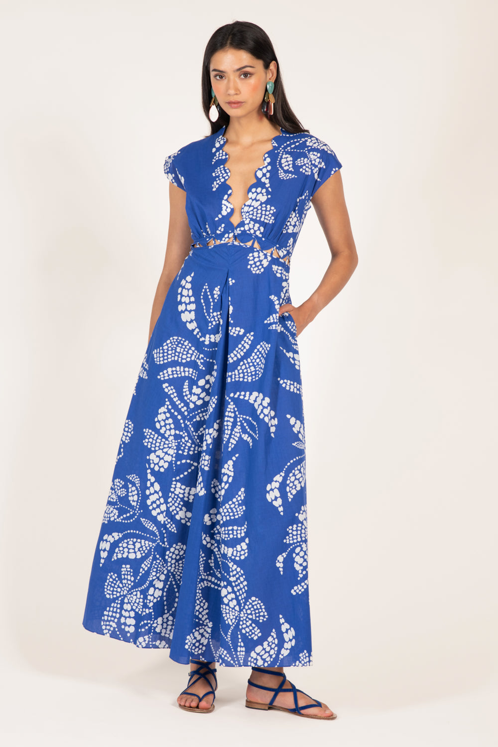 Long Dress Noreen - Blue Austral - Poupette St Barth